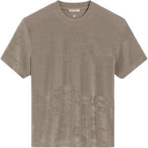 Футболка Ami Paris Rib с коротким рукавом AMIPARIS, серый