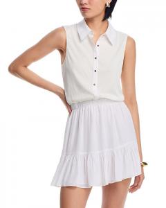 Одетта платье из комбинированных материалов Ramy Brook, слоновая кость/кремовый