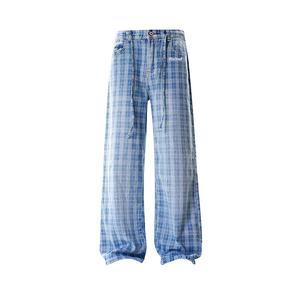 VanCamel Джинсы мужские синие умеренно расклешенные