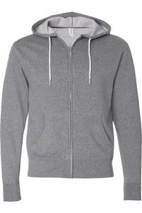 Independent Trading Co. Легкая толстовка с капюшоном и застежкой-молнией, цвет gunmetal heather