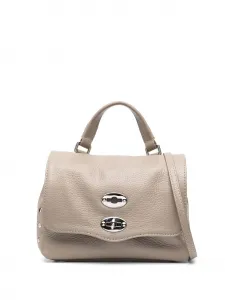 Сумка-тоут из зернистой кожи Zanellato, коричневый