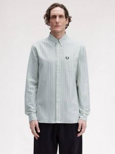 Полосатая хлопковая рубашка Oxford Fred Perry