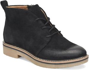 Женские ботильоны Comfortiva Rebeca из итальянской замши с противоскользящей подошвой и боковой молнией для дождливой погоды, Black