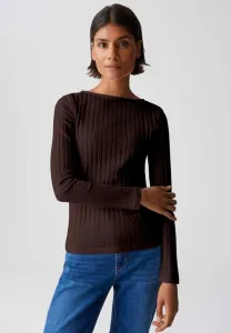 Облегающий топ с длинными рукавами Opus, Coffee Bean