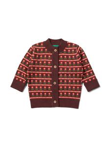 Кардиган из органической вязки коричневого цвета Little Green Radicals