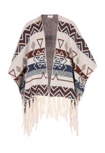 Usha FESTIVAL Кейп из шерсти белый