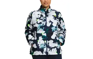 THE NORTH FACE Куртка женская синяя с белой надписью, Blue White