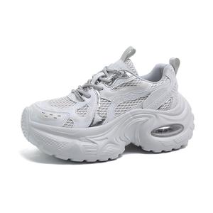 JETRAM Серые женские кроссовки низкие массивные с устойчивым к истиранию покрытием, цвет Gray