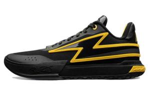 Баскетбольные кроссовки Lightning мужские с низким верхом, черные/желтые Lining