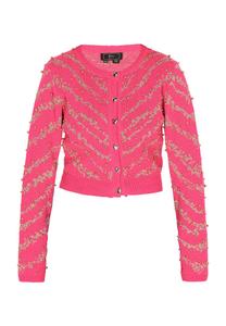 Вязаный кардиган faina, розовый