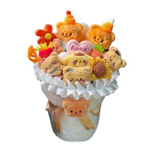 DUOMIAOYOU Плюшевая кукла Cream Bear Bouquet Doll Medium/Tubas High