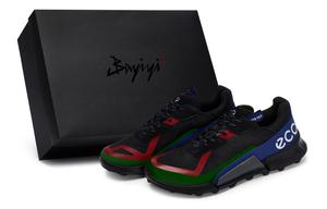 BIOM 2.1 X COUNTRY повседневные низкие мужские кроссовки Ecco, Black Red Green