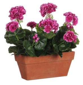 Декоративное растение Mica Decorations Geranien, 13x29x13 см, розовый