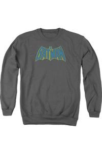 Толстовка с круглым вырезом для взрослых с логотипом Batman Sketch Gildan, цвет charcoal