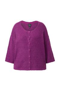 Ulla Popken Трикотажный кардиган в темно-фиолетовом цвете