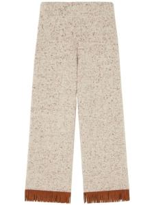 Alanui брюки Dreamscape с бахромой, нейтральный цвет