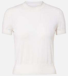 Вязаный кашемировый топ Givenchy, экрю