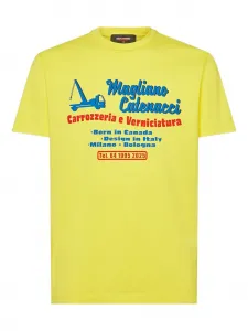 Футболка с принтом из коллаборации с Magliano Dsquared2, желтый