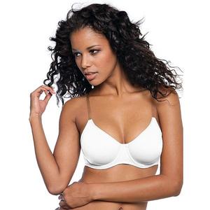 Женский бюстгальтер на косточках с прозрачными бретелями Lascana, White