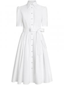 Поплиновое платье-рубашка Dolce & Gabbana, белый