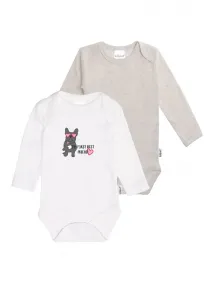 Боди Liliput, 2 пары, с широким вырезом, белый