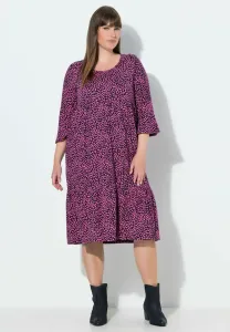 Платье-Миди из трикотажа с принтом в виде сердечек Ulla Popken, Marine