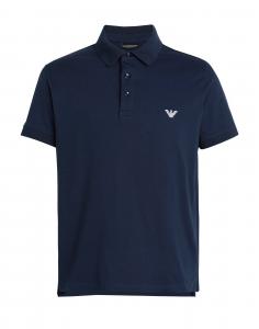 Рубашка поло Mens Knit Polo S/Sle Giorgio Armani, темно-синий