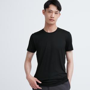 Футболка Uniqlo Heattech с круглым вырезом, черный