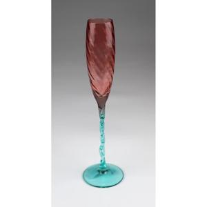 Бокалы для шампанского Ручная работа набор из 3 штук Am Design, розовый/синий