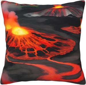 CarXs Подушка Kilauea Volcanos с двусторонним принтом Kilauea Volcanos