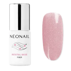 Лак для ногтей base fiber Neonail, blinking cover pink, объем 7.2 мл