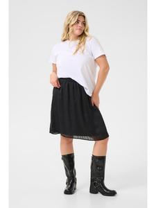 Юбка до колена KAFFE curve, глубокий черный