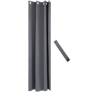 Панель для затемняющих штор Sunnydaze Room — бежевая — 52 x 96 дюймов — набор из 2 шт. Sunnydaze Decor, серый