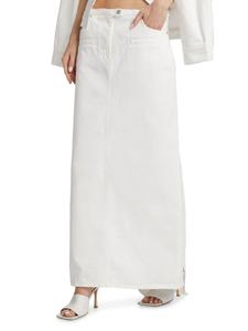 Джинсовая макси-юбка Courreges, цвет Heritage White