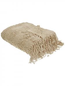 Мягкое одеяло VELLA бежевого цвета - (Ш) 150 x (В) 3 x (Д) 200 см Beliani