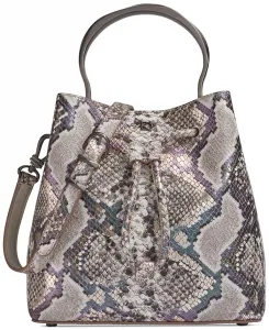 Сумка Lawrence Python Top Handle Bucket Donna Karan New York, мультиколор
