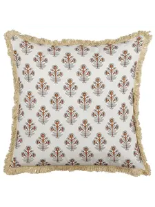 Декоративная подушка Beliani Deko OMORIKA, цвет bunt/beige/orange