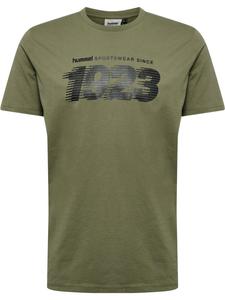 Футболка Hummel Hmlpulse Lifestyle для мужчин в цвете DEEP LICHEN GREEN Hummel