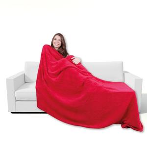 Мягкий плед из микрофибры, цвет: оранжевый, размеры: 210х280 см. Bestgoodies, красный