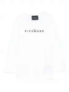 Лонгслив с логотипом John Richmond Junior, белый