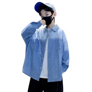 Детская повседневная рубашка с лацканом Moderate EASTERN CAMEL, синий