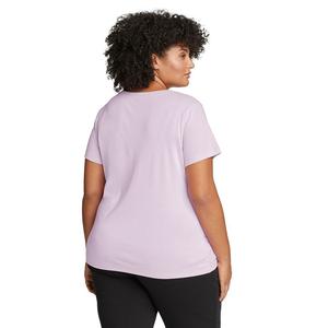 Плюс размер Eddie Bauer Favorite Футболка с круглым вырезом с короткими рукавами, черный