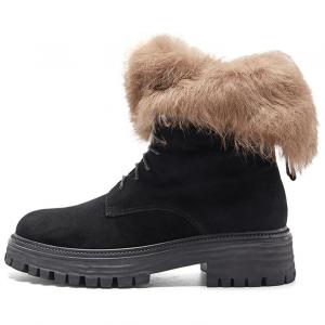 NINE WEST Короткие зимние ботинки женские черные