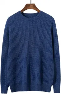 Зимний мужской свитер из кашемира с круглым вырезом SIDUFHAOPKLL