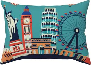 Pevtufa Чехол на подушку с принтом Let's Go Travel Let's Go Travel