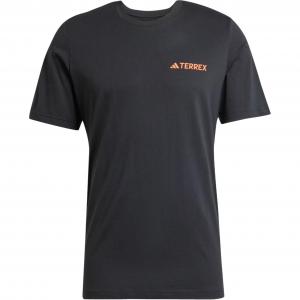 Adidas Футболка Terrex мужская black/semi impact orange