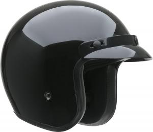 Шлем половинка VEGA в стиле ретро, черный