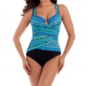 Слитный купальник Escape Underwire с чашечками Dd-Cup синего цвета Miraclesuit