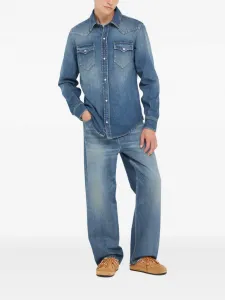 Широкие джинсы Alanui, синий