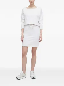 Мини-платье с длинными рукавами и кулиской Dkny, бежевый